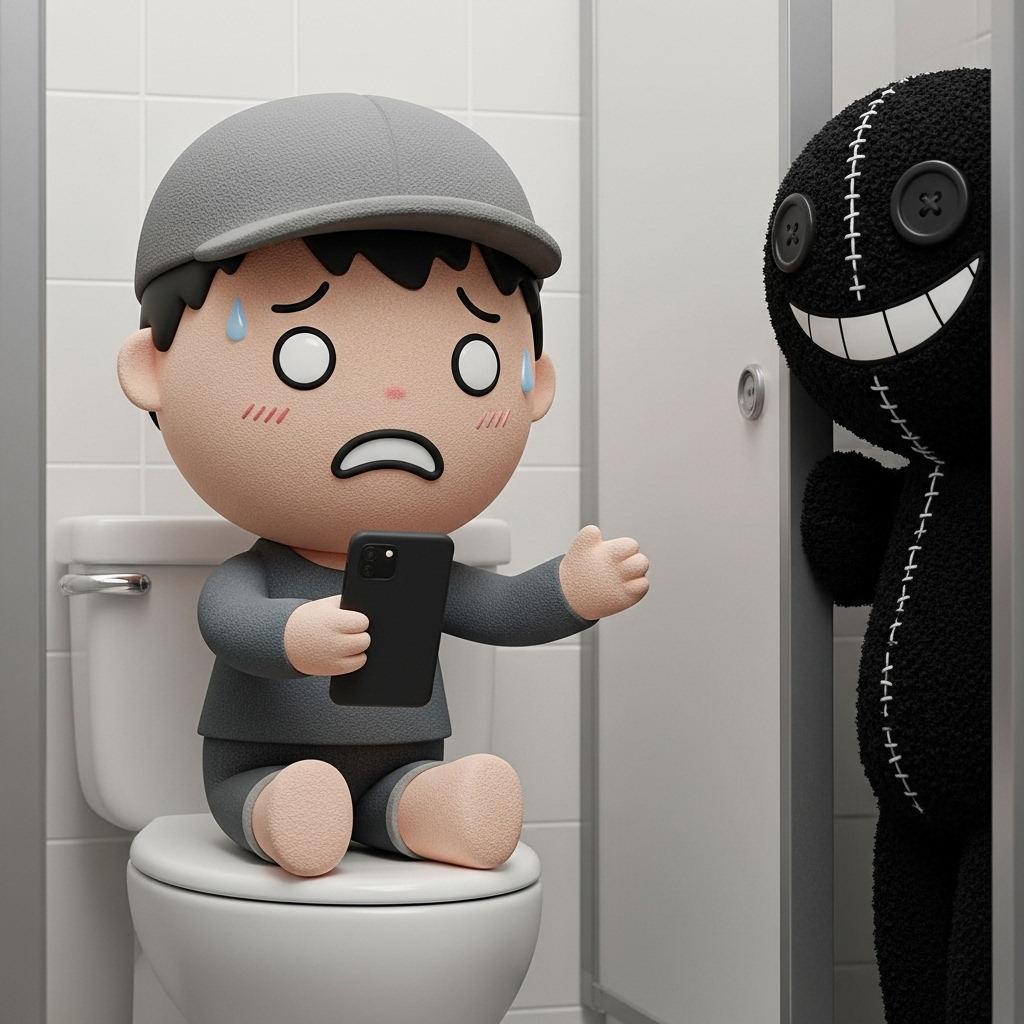 トイレで覗かれる男の子