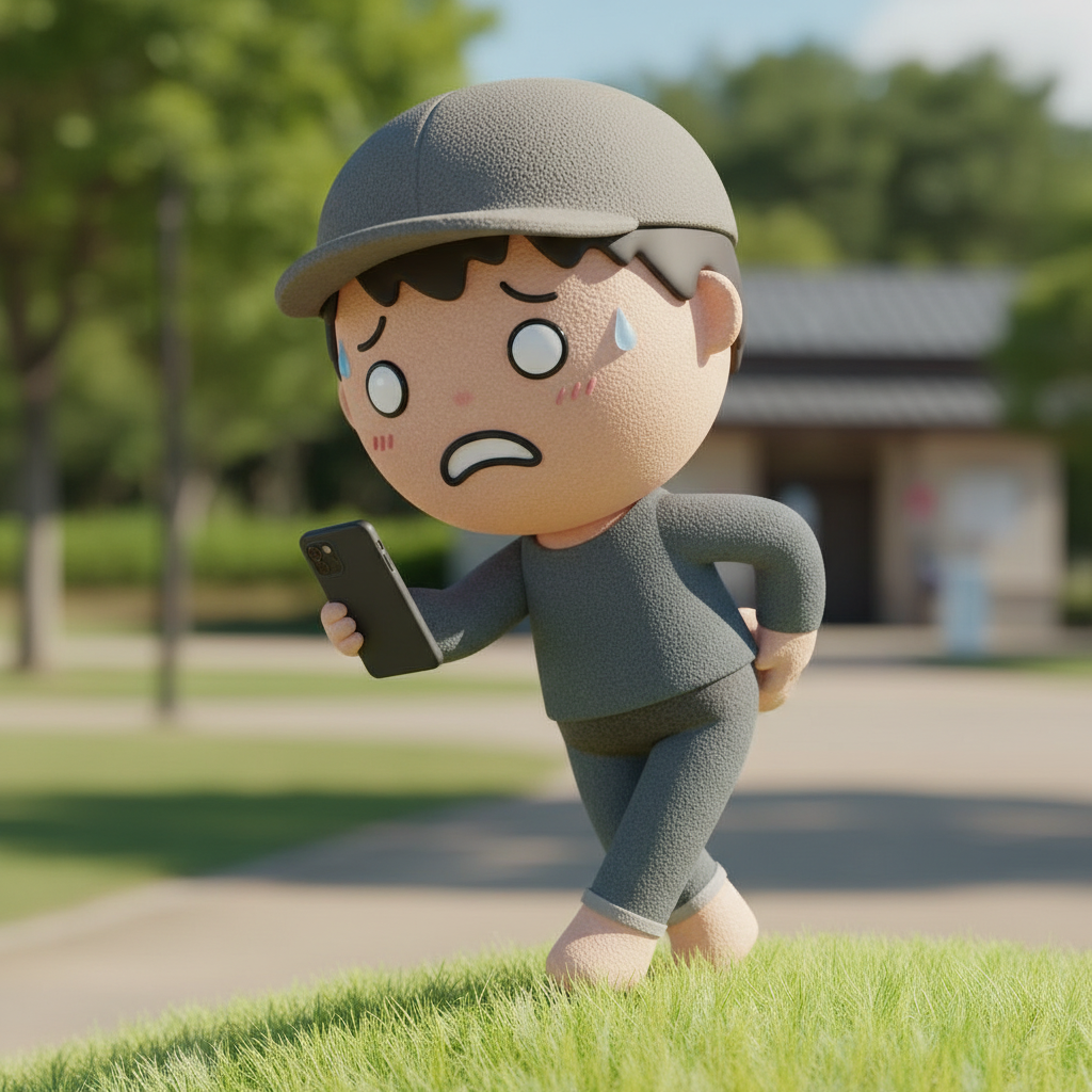 トイレを探す男の子